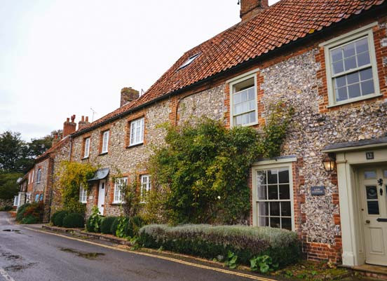 Row of cottages